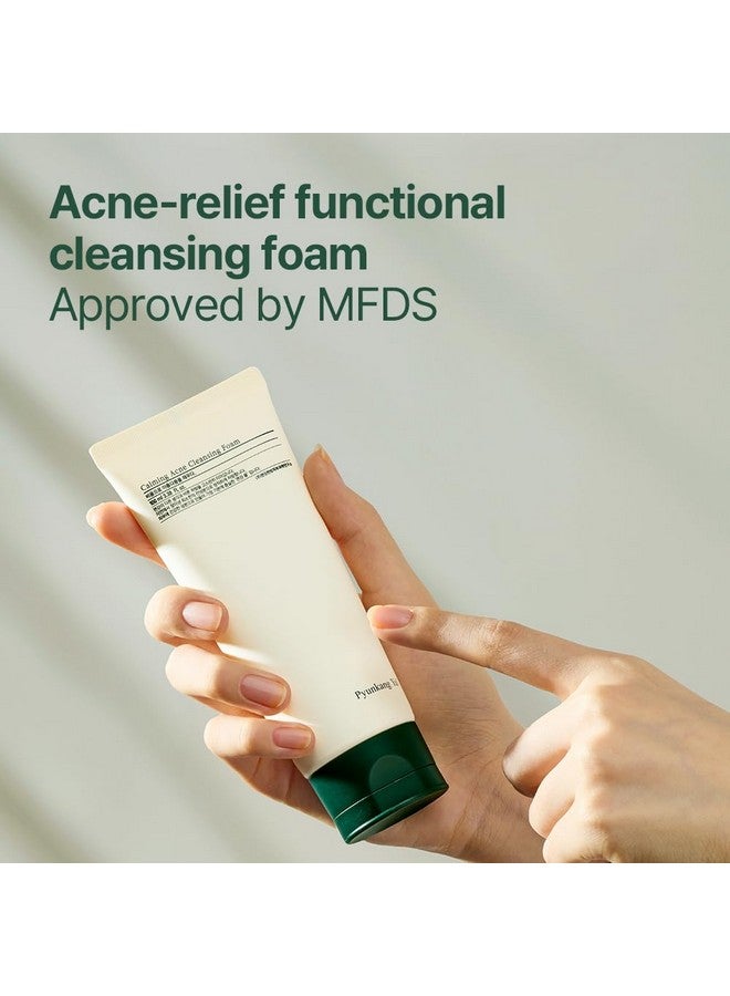 رغوة بيونكانغ يول المهدئة لتنظيف حب الشباب، تركيبة منخفضة الحموضة، غسول/منظف للوجه مع بندق الساحرة، حمض ألفا هيدروكسي للتحكم في الزيوت - سيكا، مستخلص شجرة الشاي - تجديد سريع للرطوبة، 3.38 أونصة سائلة - Image 3