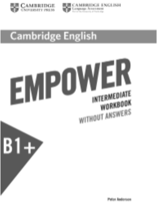 Cambridge Empower - English Course for adults - English language teaching and methodological kit for adults _ level B1Plus_Intermediate_Workbook - Image 1