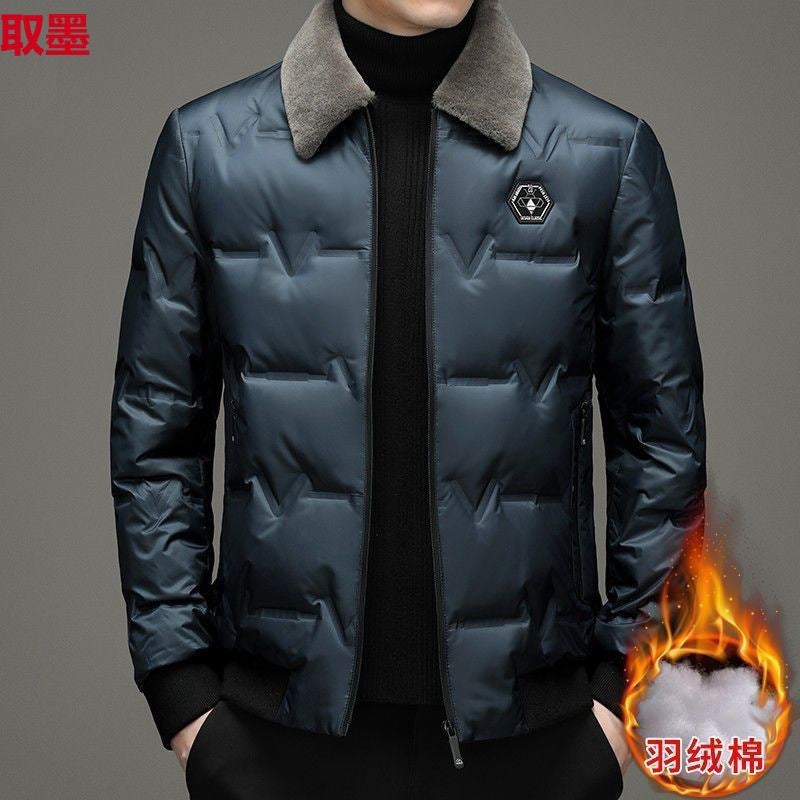 Middle-Aged And Elderly Men'S Cotton-Padded Coat Winter Dad'S Warm Cotton-Padded Thick Casual Loose Top - Image 3