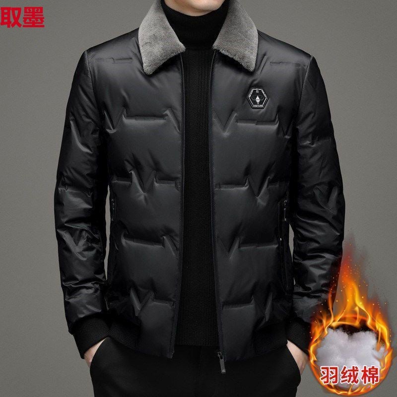 Middle-Aged And Elderly Men'S Cotton-Padded Coat Winter Dad'S Warm Cotton-Padded Thick Casual Loose Top - Image 2