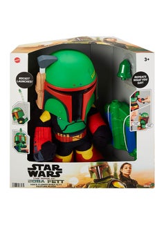 Mattel Games Star Wars Boba Fett Voice Cloner Feature Plush, Gift for Kids  - Image 1
