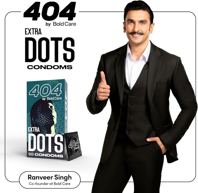 Bold Care 404 Extra Dotted Condoms - 10 Pack - Image 2