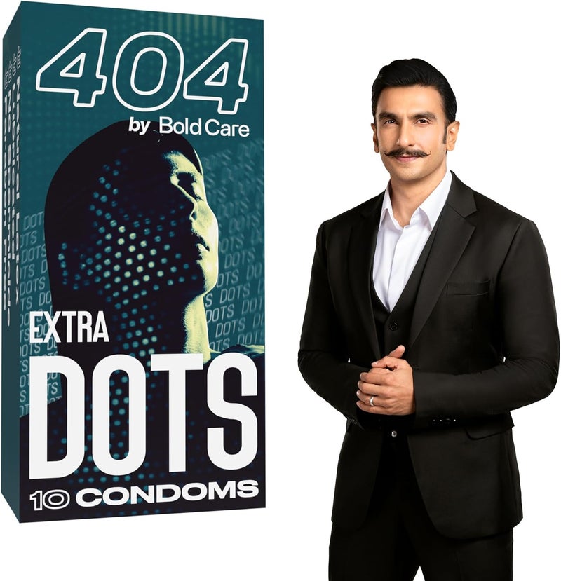 Bold Care 404 Extra Dotted Condoms - 10 Pack - Image 1
