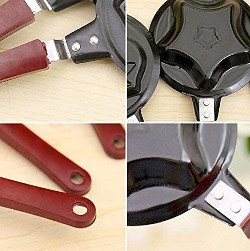 Red-Rubby مقلاة بيض صغيرة غير لاصقة على شكل كرتوني حمراء-زمردية | صانع فطائر الإفطار ومقلاة عجة بدون غطاء (قد يختلف التصميم) (1PIC) - Image 3