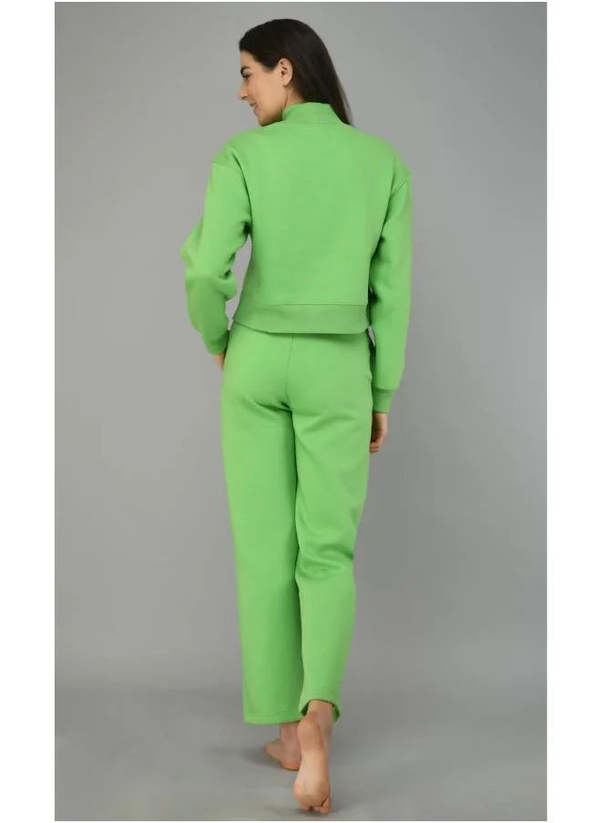 NeceSera Glam Green Fleece Lounge Set