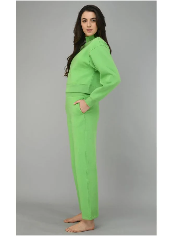 NeceSera Glam Green Fleece Lounge Set