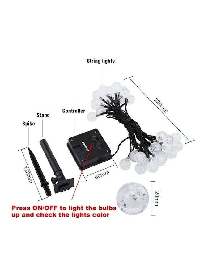 دريمزون سلسلة مصابيح LED كروية كريستالية متنوعة 20 قدم - Image 4
