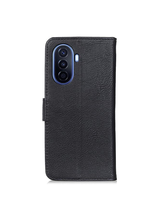 Zaboon Case For Huawei nova Y70 KHAZNEH Cowhide Texture Horizontal Flip Leather Phone Case - Image 3