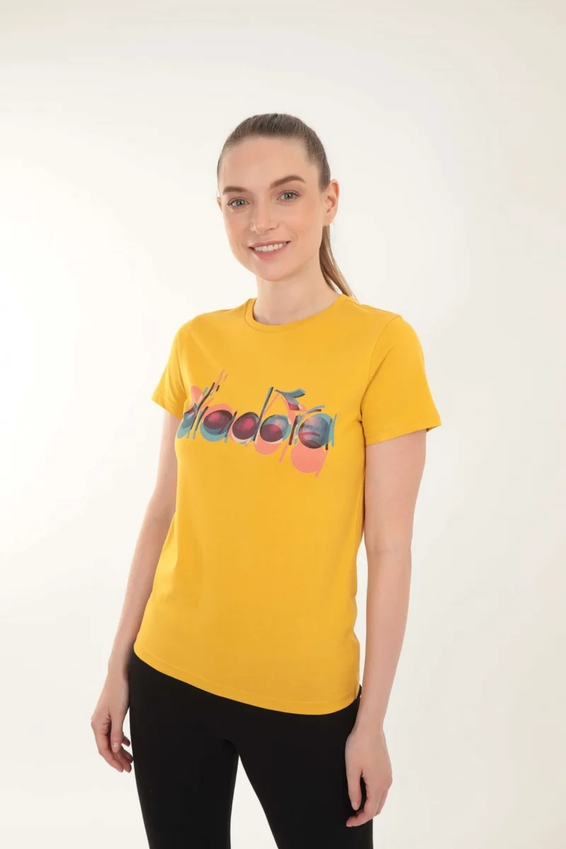 ديادورا Ss T-Shirt Iconic Mustard Yellow Women's T-Shirt - 502.176088-35042