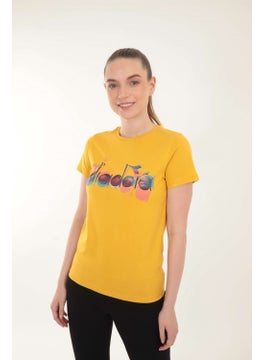 DIADORA Ss T-Shirt Iconic Mustard Yellow Women's T-Shirt - 502.176088-35042  - Image 3