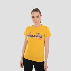 ديادورا Ss T-Shirt Iconic Mustard Yellow Women's T-Shirt - 502.176088-35042