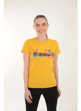 DIADORA Ss T-Shirt Iconic Mustard Yellow Women's T-Shirt - 502.176088-35042  - Image 2