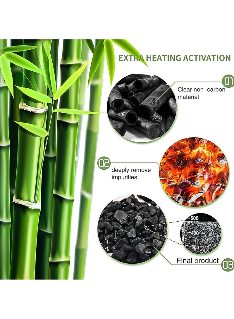 Activated Bamboo Charcoal Bags, 100g Charcoal Shoe Deodorizer Bags, Shoe Odor Eliminator, Charcoal Air Purifying Bags, Activated Charcoal Odor Absorber for Gym Bag, Car, Pet, Closet (6) - Image 5