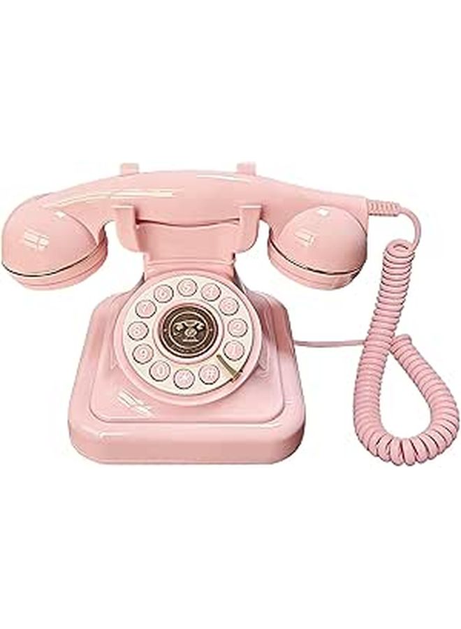 Vintage Corded Landline Phone European Design Home Office Decor 9.1 In - Image 1