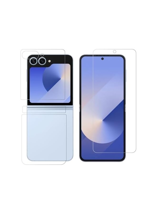 DUSALA Screen protector Compatible with Galaxy Z Flip6 Screen Protector, Soft HD Clear Anti-Scratch Bubble-Free Full Coverage Screen Protector Film for Galaxy Z Flip 6 2024 - Image 1