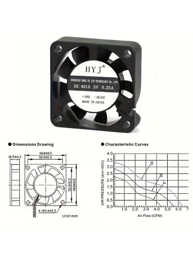6010 Model CPU Cooling Fan 5V 2 Pin Heatsink 40 60mm For PC And Server Systems - Image 5