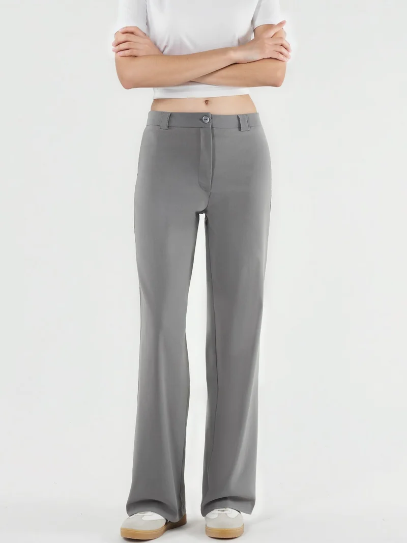 هيكاب High Waist Straight Leg Bengalin Pants