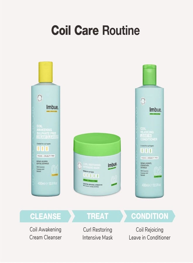 Imbue Coil Awakening Sulphate Free Cream Cleanser Shampoo - Curl Enhancing for 4A-4C Hair - Add Moisture and Hydrate - Curly Girl Method Daily Cleanser - Image 5