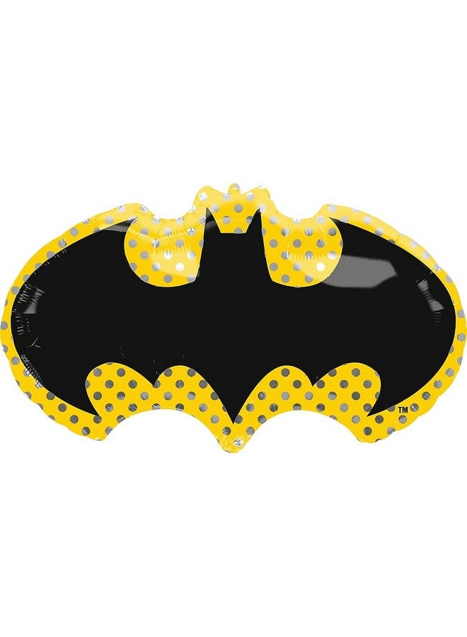 Anagram Batman 4th Birthday Party Supplies 7pc Balloon Bouquet Decorations - Image 2