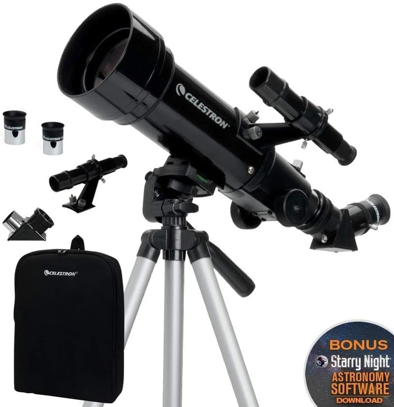 Celestron Travel Scope 70 Portable Telescope, Black - Image 2