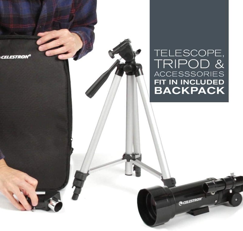 Celestron Travel Scope 70 Portable Telescope, Black - Image 4