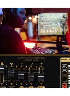 XiuWoo Sound Card Microphone Podcast Package,Live Broadcast Equipment with Ring Light/Recording Studio for Live Streaming/Suitable for Podcasting/Live Broadcasting/Singing/PC/Mobile/TikTok/YouTube  - Image 4