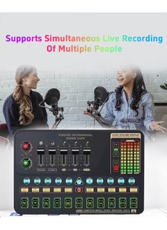 XiuWoo Sound Card Microphone Podcast Package,Live Broadcast Equipment with Ring Light/Recording Studio for Live Streaming/Suitable for Podcasting/Live Broadcasting/Singing/PC/Mobile/TikTok/YouTube  - Image 5