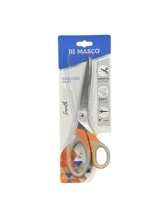 ماسكو مقص ماسكو ذو القطع الناعم المصنوع من الفولاذ المقاوم للصدأ، 9 بوصات (230 مم) - مقبض مريح، MS-2101