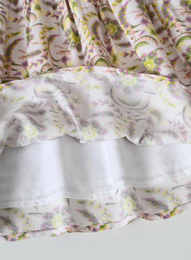 BELLA MODA Floral Peter Pan Dress