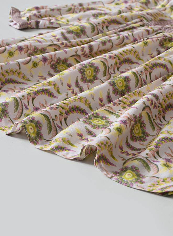 BELLA MODA Floral Peter Pan Dress - Image 5