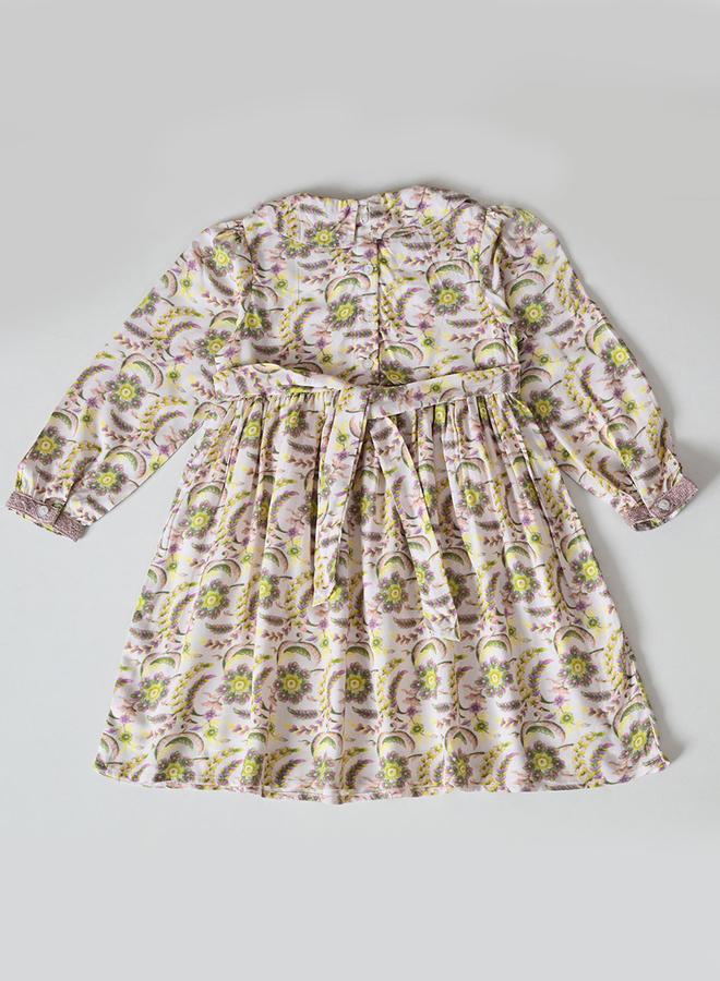 BELLA MODA Floral Peter Pan Dress - Image 3