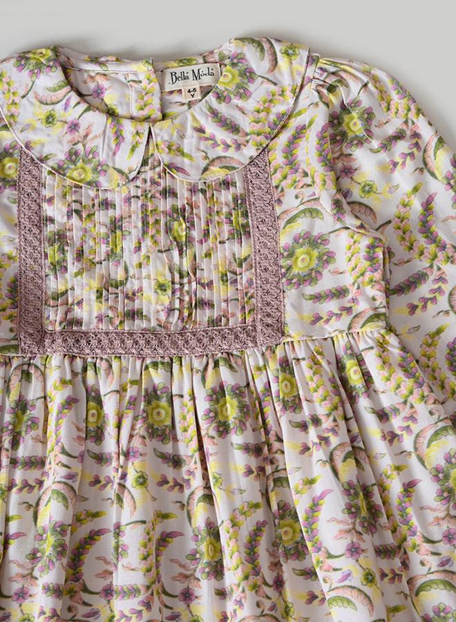 BELLA MODA Floral Peter Pan Dress - Image 4