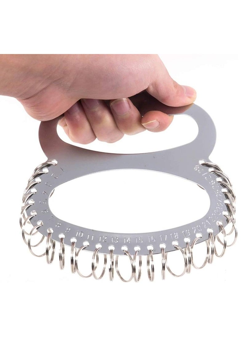 Rubik Multi Ring Thickening Stainless Steel Key Disk Management Warehouse Key Chain, Hanging Key Hotel (28 Key Chian)  - Image 2