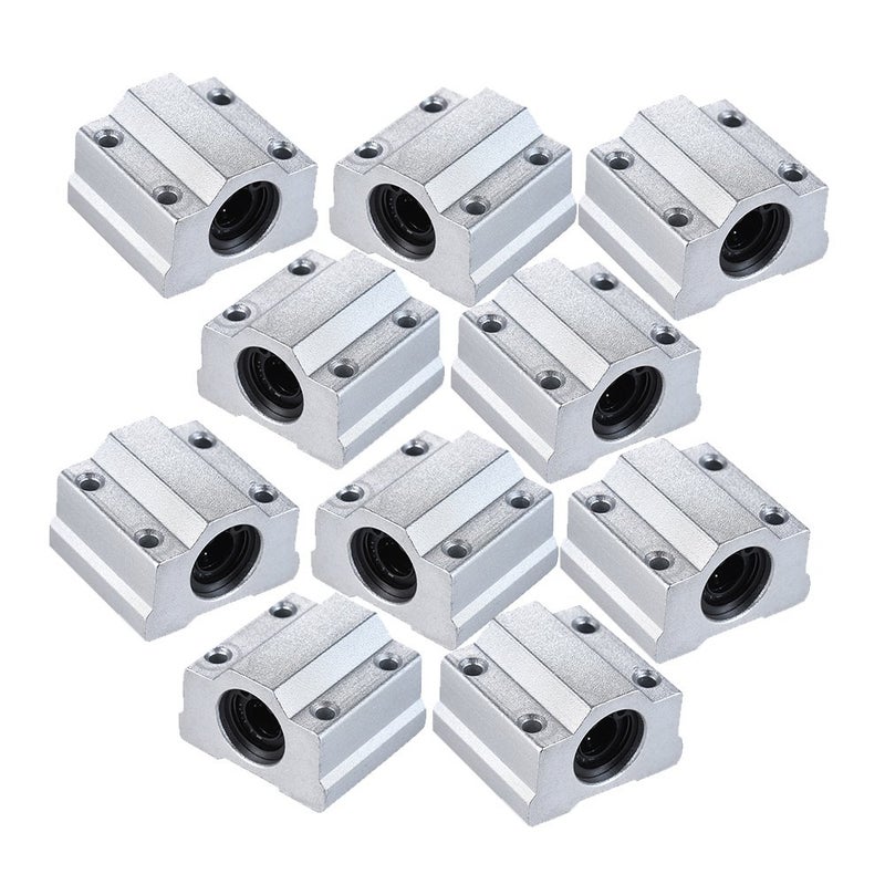 SCS8UU Linear Motion Ball Bearing Block CNC Router Slide Unit 3D Printer DIY Kit Parts (8mm)-10 Pieces - Image 2