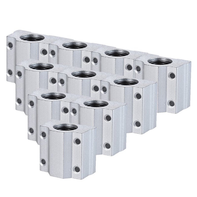 SCS8UU Linear Motion Ball Bearing Block CNC Router Slide Unit 3D Printer DIY Kit Parts (8mm)-10 Pieces - Image 1