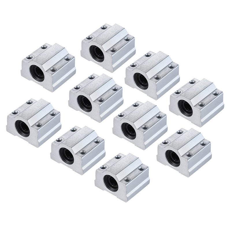 SCS8UU Linear Motion Ball Bearing Block CNC Router Slide Unit 3D Printer DIY Kit Parts (8mm)-10 Pieces - Image 5