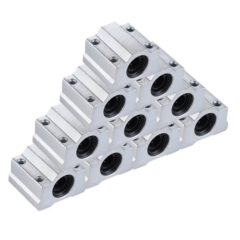 SCS8UU Linear Motion Ball Bearing Block CNC Router Slide Unit 3D Printer DIY Kit Parts (8mm)-10 Pieces - Image 3