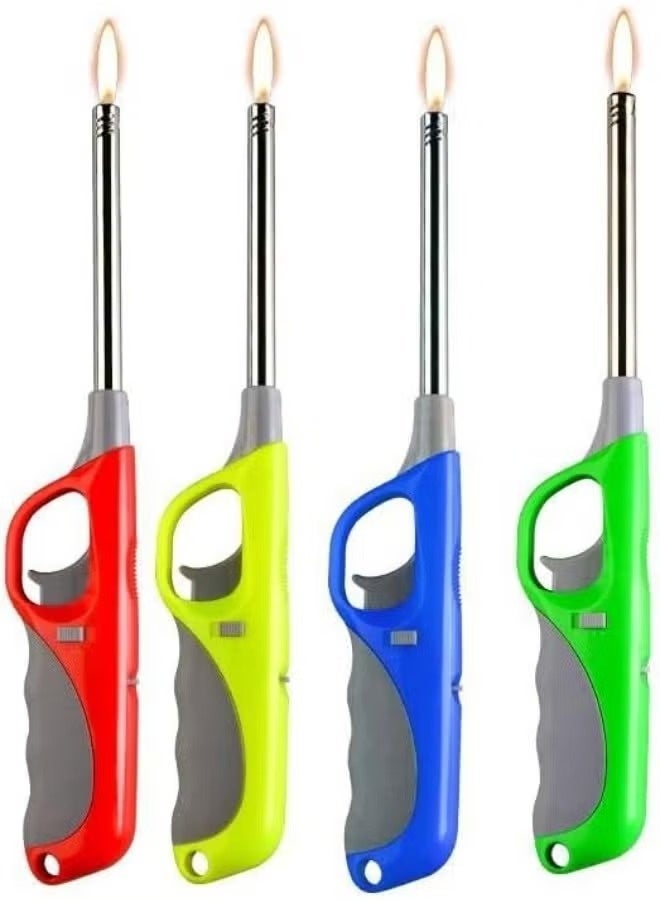 Multi Purpose Torch Lighter Set of 3 Refillable Butane Windproof Stainless Steel for Kitchen and BBQ - Image 4