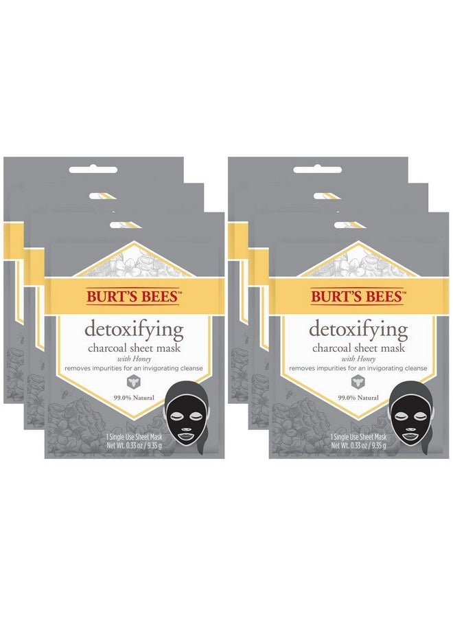 Burts Bees Detoxifying Charcoal Sheet Mask, 6 Count  - Image 2