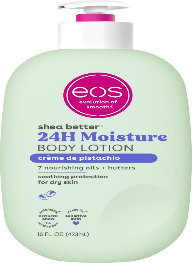 eos Shea Better Body Lotion- Crème de Pistachio, 24-Hour Moisture Skin Care, Lightweight & Non-Greasy, Made with Natural Shea, Vegan, 16 fl oz - Image 1