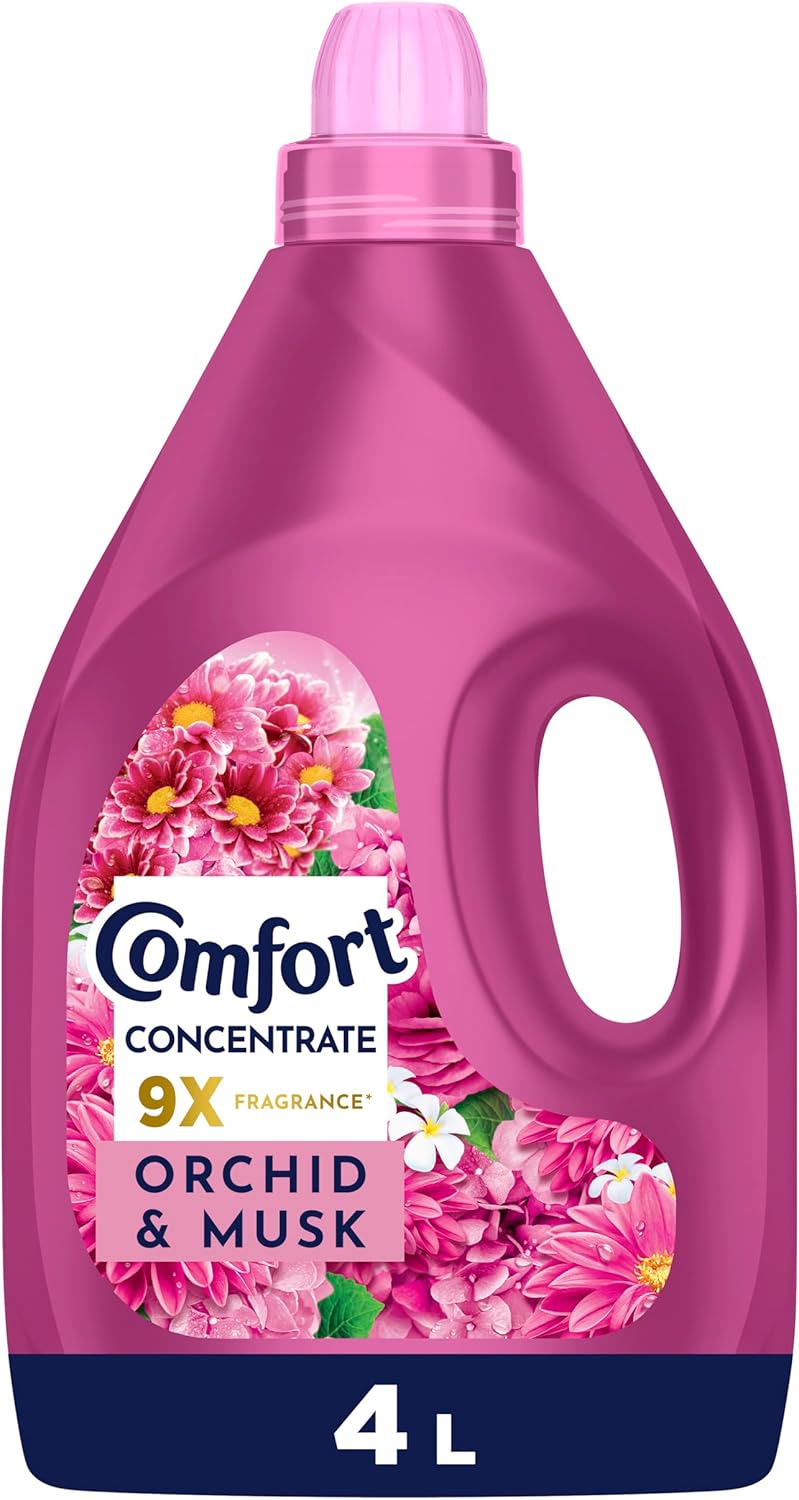 Comfort Concentrate Fabric Softener, Orchid & Musk, 9X Fragrance, 4L - Image 1