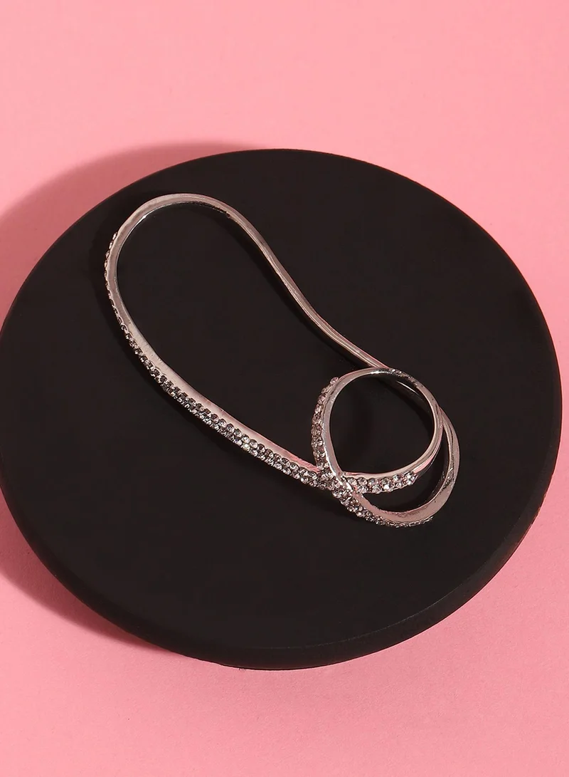 SOHI Shimmering Beauty Dazzling Artificial Ring Jewellery