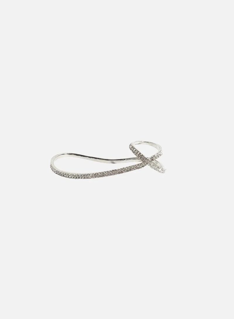SOHI Shimmering Beauty Dazzling Artificial Ring Jewellery