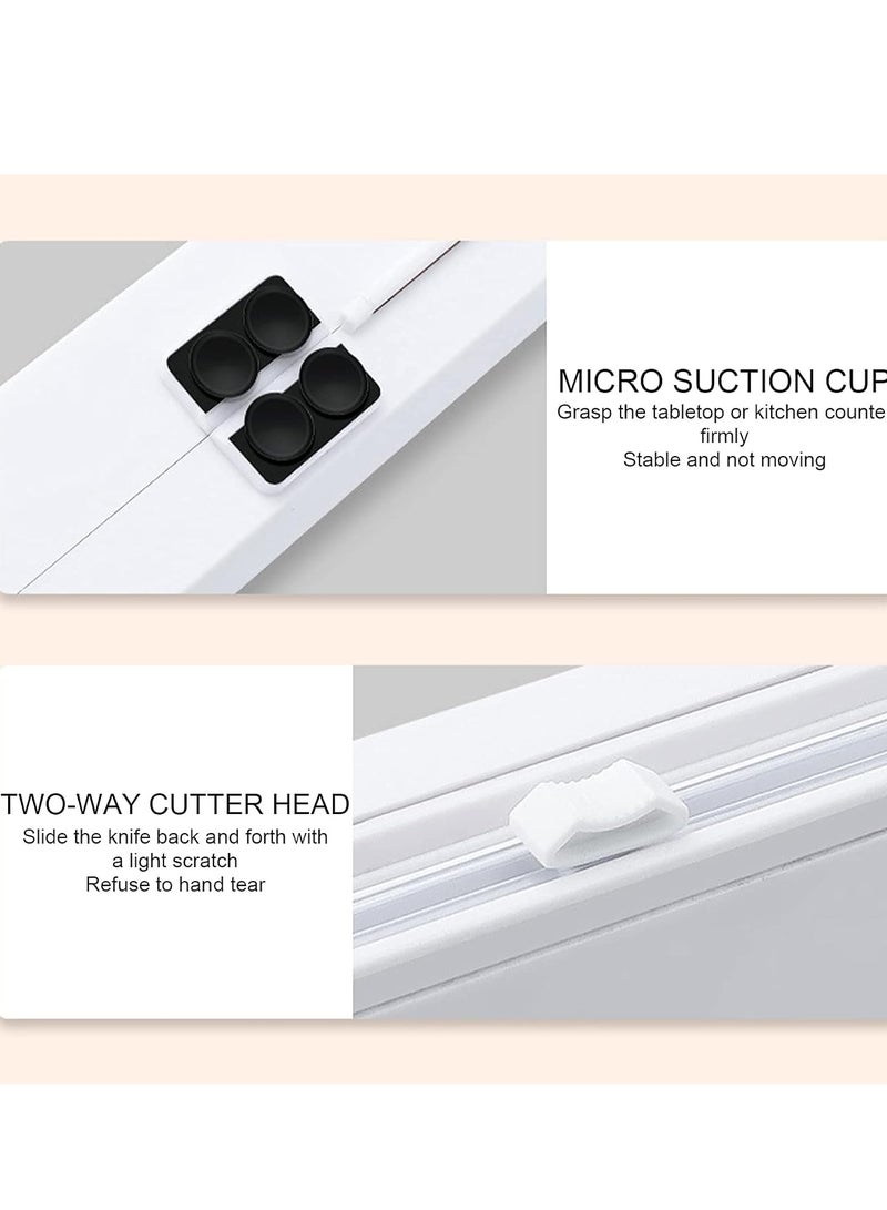 Reko Film Cutter Plastic Wrap Cutter Adjustable Storage Cutting Box Plastic Wrap Dispenser Kitchen Accessories  - Image 3