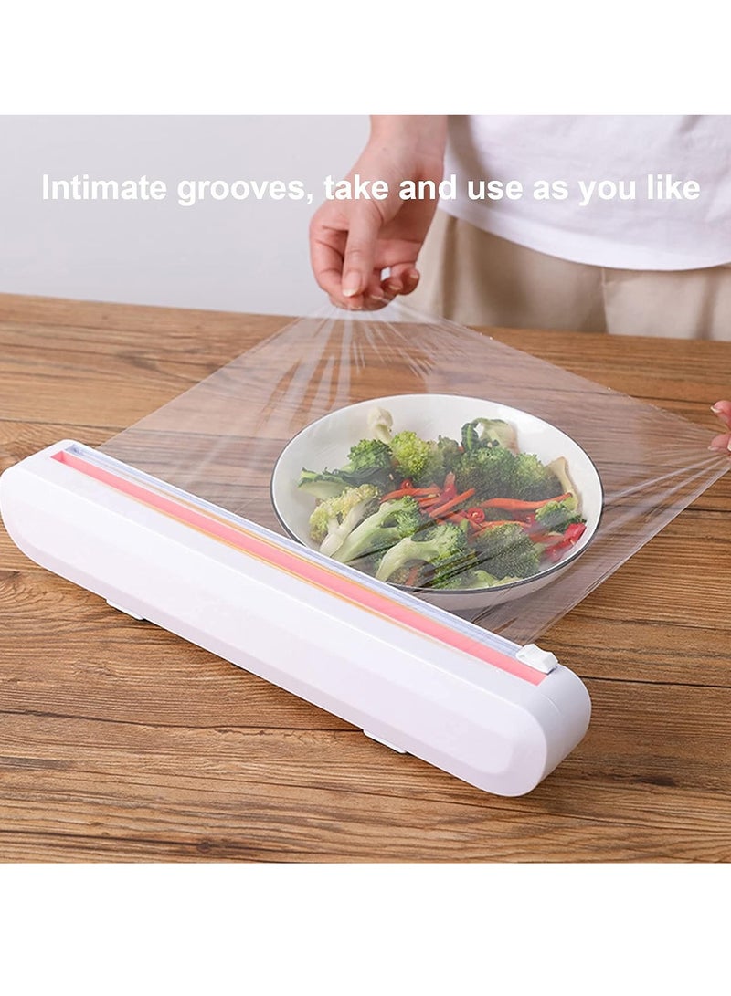 Reko Film Cutter Plastic Wrap Cutter Adjustable Storage Cutting Box Plastic Wrap Dispenser Kitchen Accessories  - Image 5
