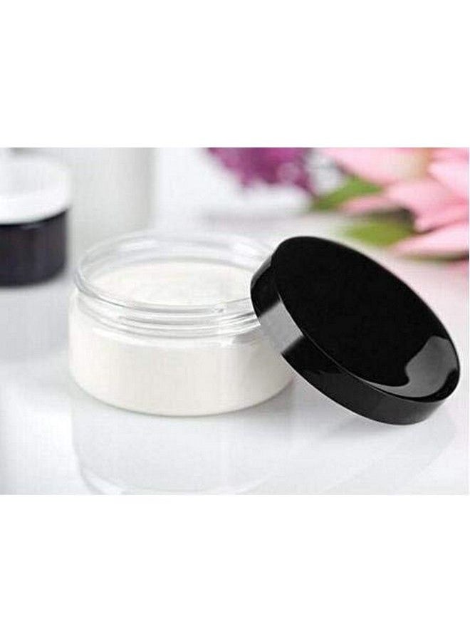 ericotry 6 Pack 4Oz/ 120Ml/ Gram Pet Plastic Refillable Jars Empty Cosmetic Containers Pot With Black Lids Small Ounce For Lip Balm Eye Shadow Powder Handmade Shaving Soap Ointments  - Image 4