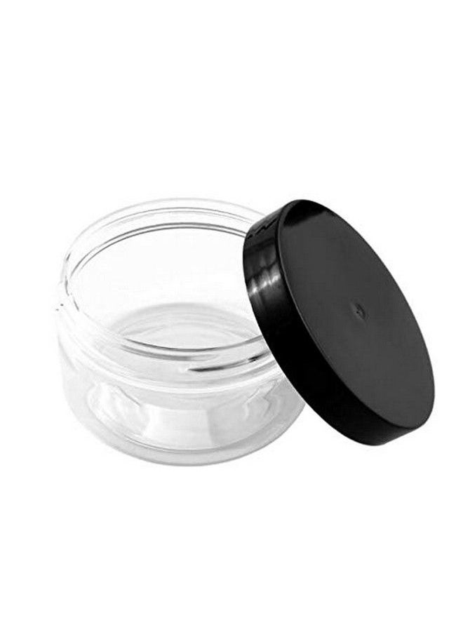 ericotry 6 Pack 4Oz/ 120Ml/ Gram Pet Plastic Refillable Jars Empty Cosmetic Containers Pot With Black Lids Small Ounce For Lip Balm Eye Shadow Powder Handmade Shaving Soap Ointments  - Image 3