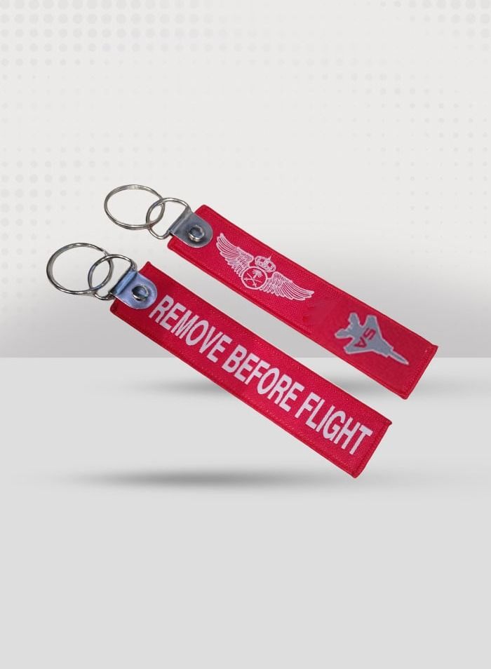 Fighter Gifts F 15 Sa Single Saudi Wings Red Fabric Keychain