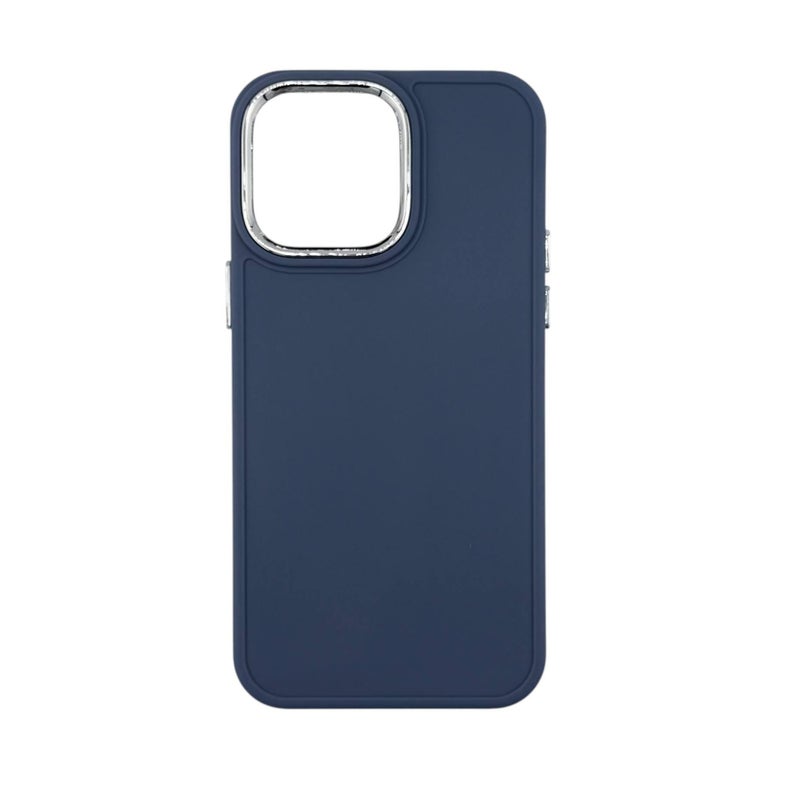 TEXOS CA-07 Silicone Protective Phone Case with Metallic Camera Ring for iPhone 12 Pro - Image 2