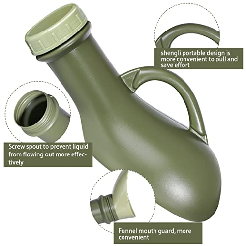 CUNQN Urinal Travel Toilet Urinal Bottles with Funnel Pee Bottle Urinals Unisex Portable Urine Bottle Pee Container for Camping Outdoor Car Travel 1000ML - Image 3